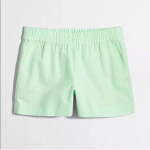 J. Crew Cotton Faille Pull-On Pocket Short XS Mint